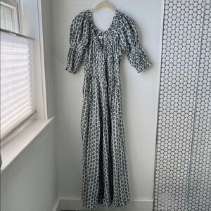 Doen Ischia Dress in Blue Paisley Print